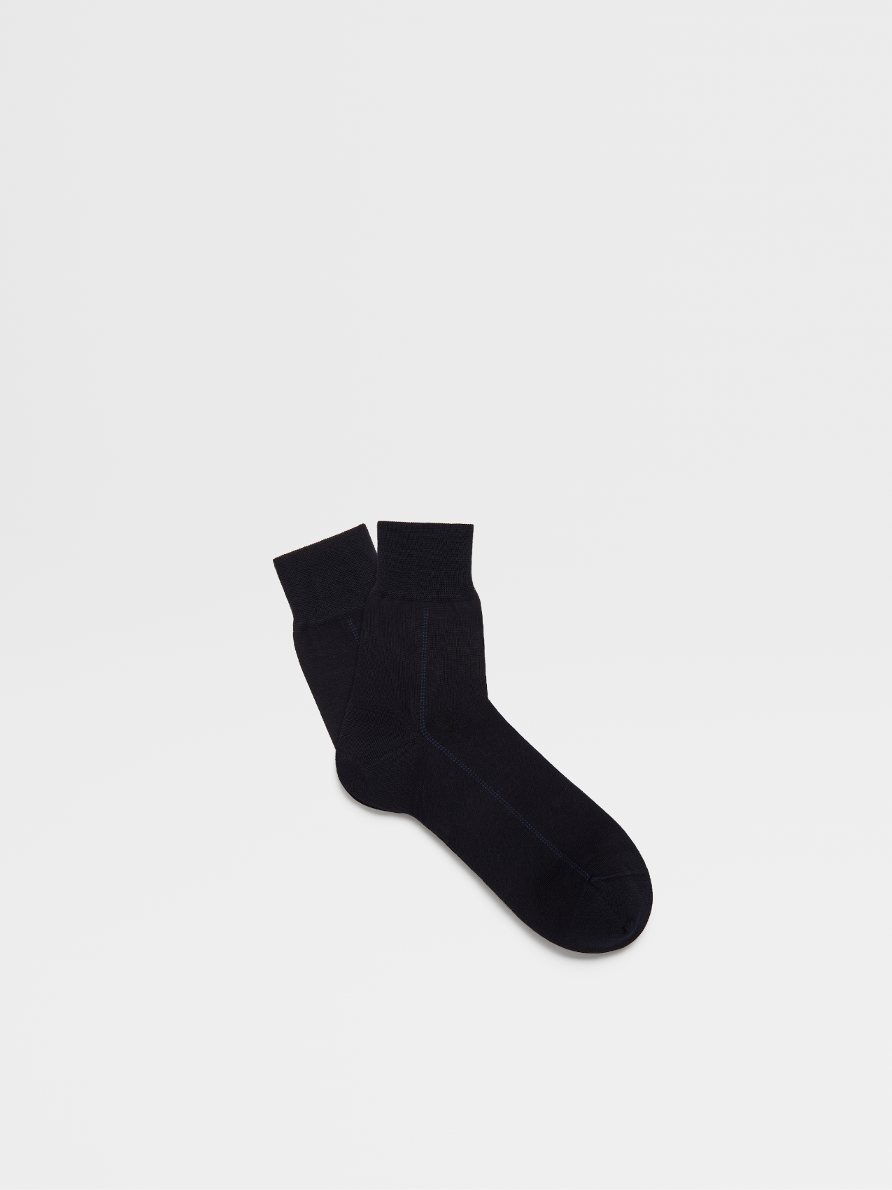 Blue Cotton Blend Socks